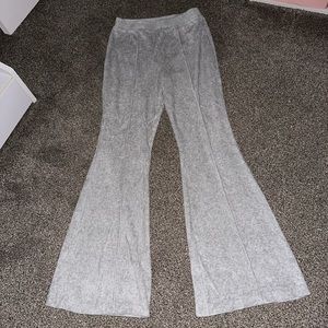 Aerie Gray Flare Sweatpants